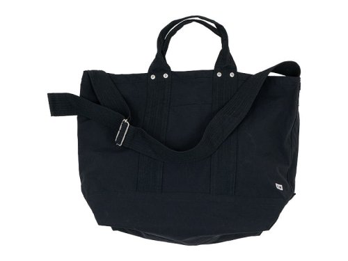 ENDS and MEANS 2way tote bag nylon BLACK ENDS and MEANS通販・取扱い rusk（ラスク）