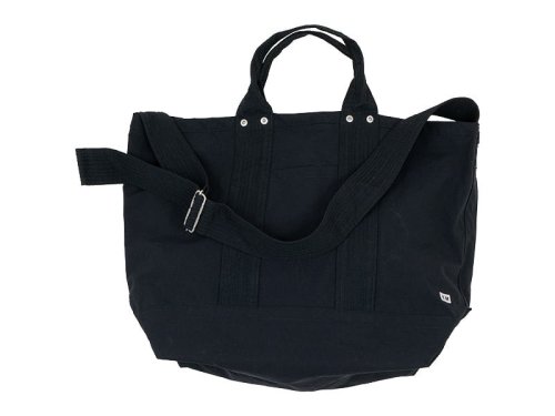 ENDS and MEANS 2way tote bag nylon BLACK