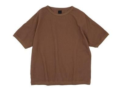 maillot linen rich shirt-Tee BROWN