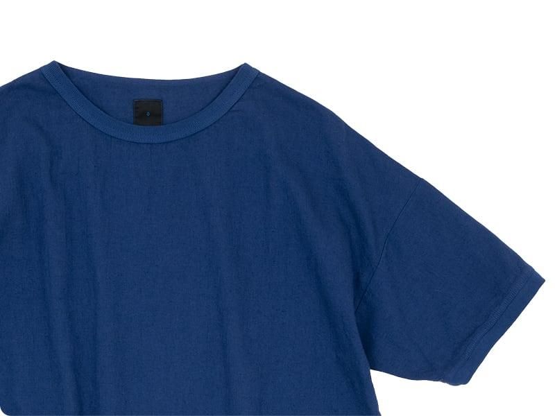 maillot linen rich shirt-Tee NAVY
