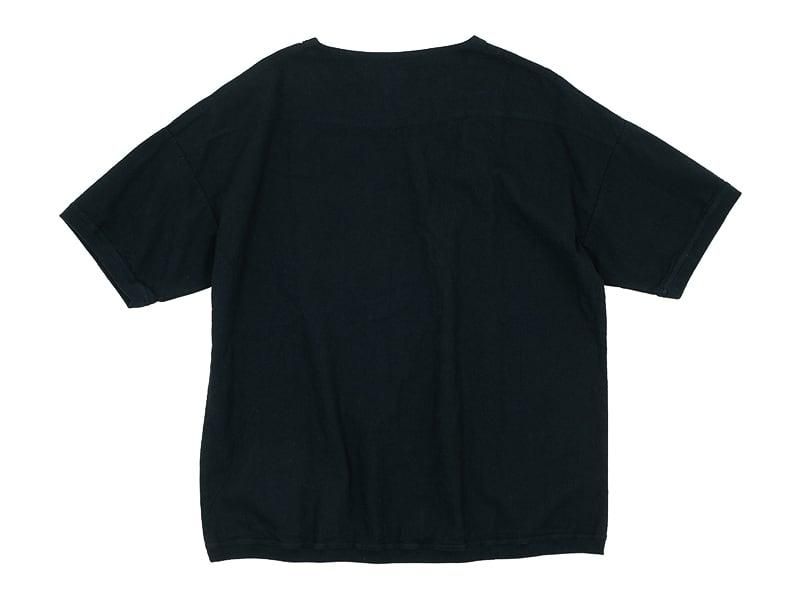 maillot linen rich shirt-Tee BLACK