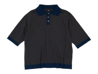 maillot mature border polo NAVYBROWN