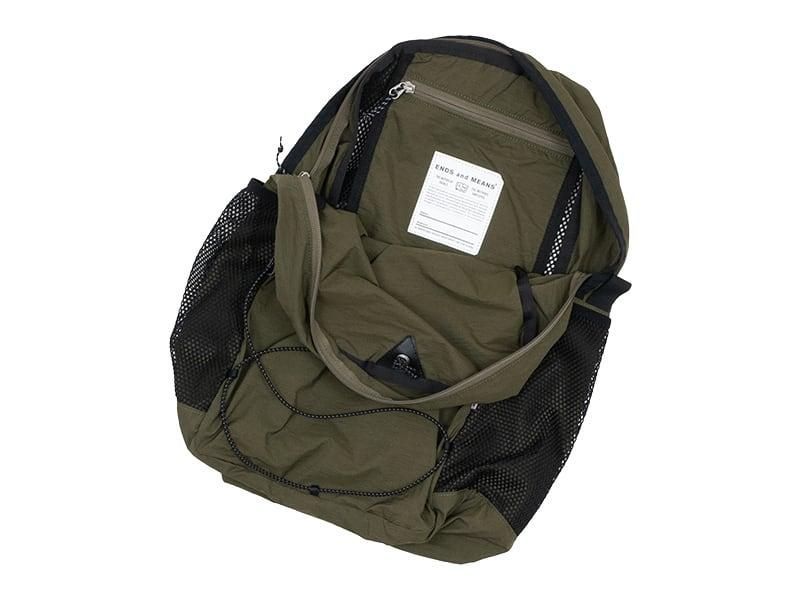 ENDS and MEANS Packable Back Pack OLIVE