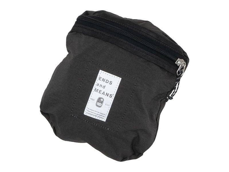ENDS and MEANS Packable Sholder Bag AFRICAN BLACK