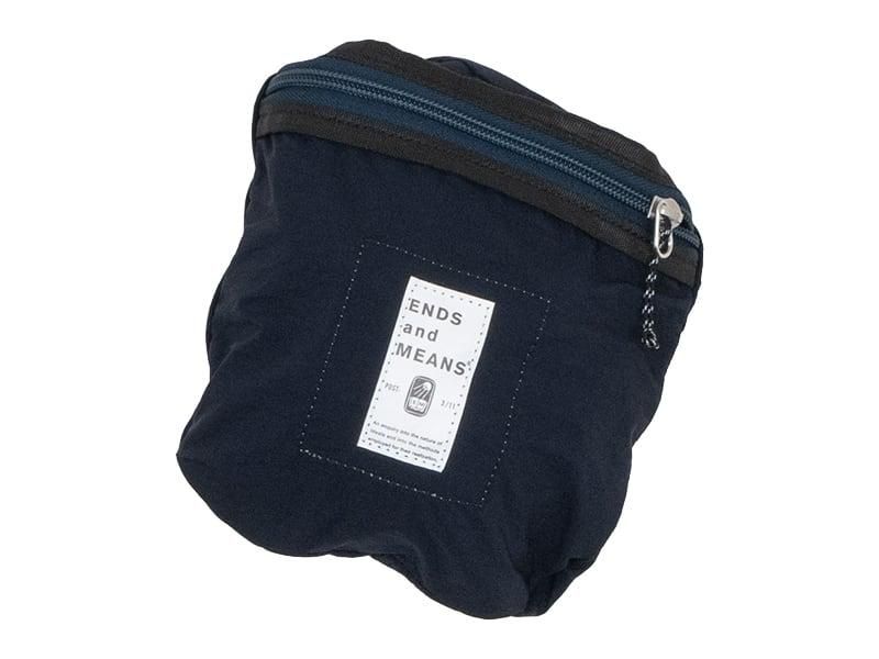 ENDS and MEANS Packable Sholder Bag NAVY