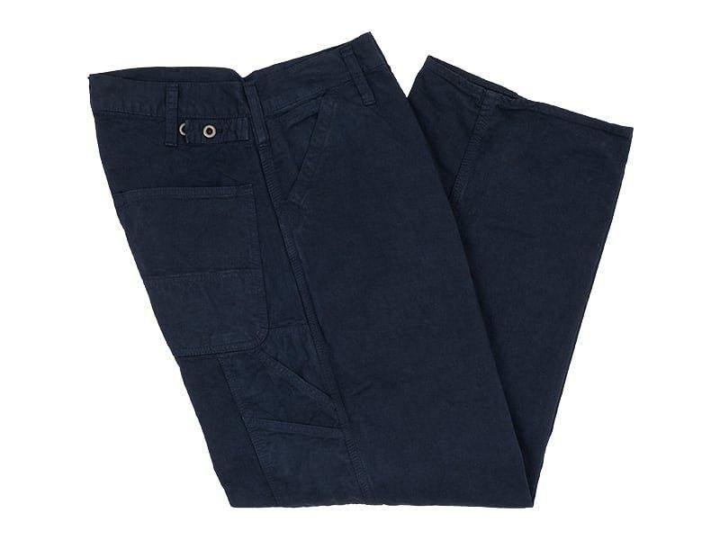 TUKI painter pants garment dyed 37NAVY BLUE