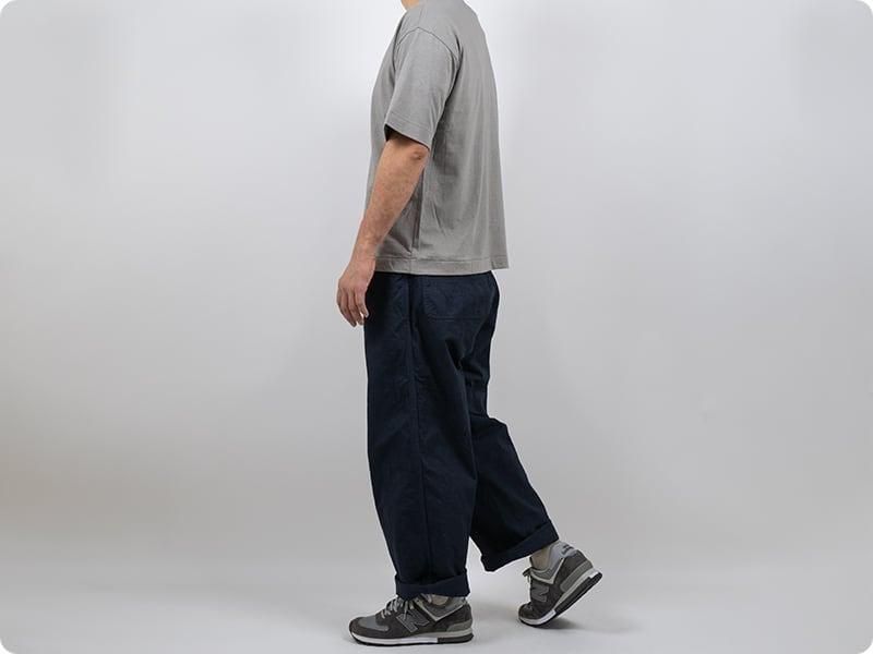 TUKI painter pants garment dyed 37NAVY BLUE