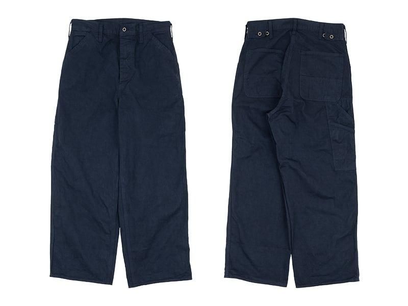 TUKI painter pants garment dyed 37NAVY BLUE