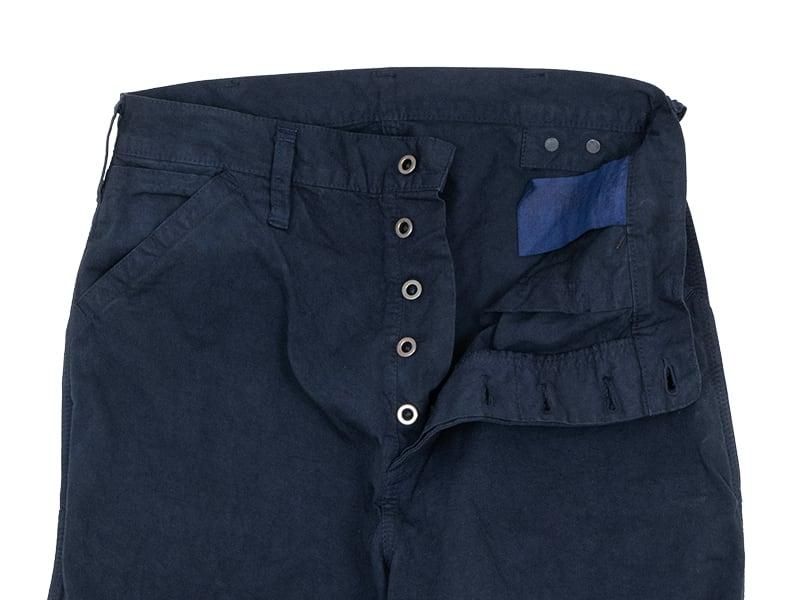 TUKI painter pants garment dyed 37NAVY BLUE