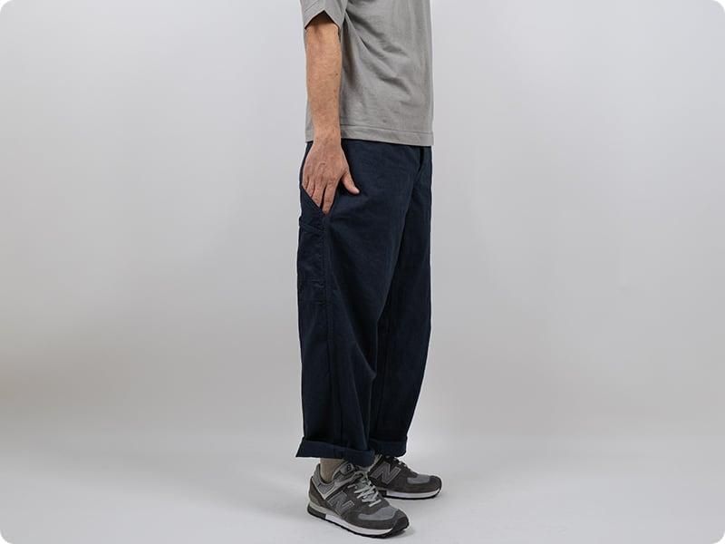 TUKI painter pants garment dyed 37NAVY BLUE