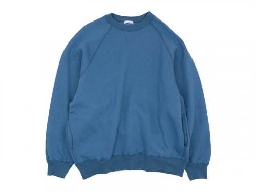 maillot soft warm sweat big crew trainer FADE BLUE maillot 通販・取扱い rusk（ラスク）