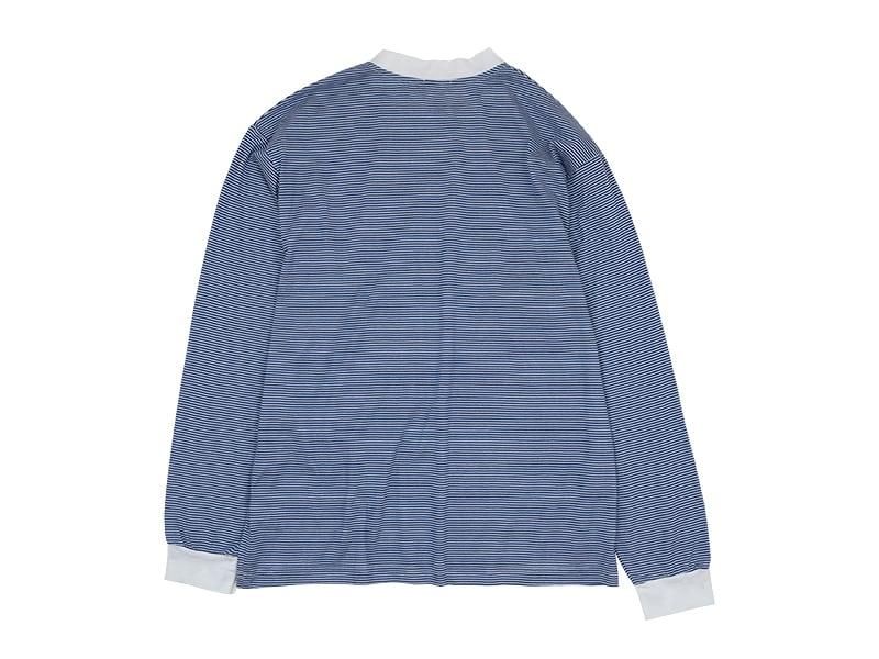 maillot narrow border crew long-T WHITEROYAL