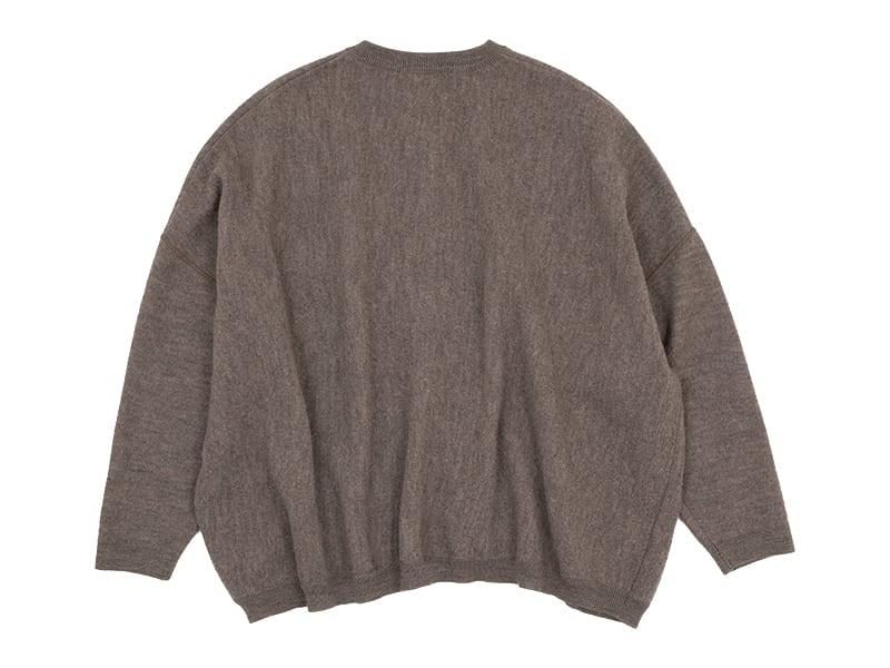 ordinary fits BARBER CARDIGAN KNIT MOCA