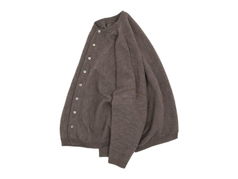 ordinary fits BARBER CARDIGAN KNIT MOCA