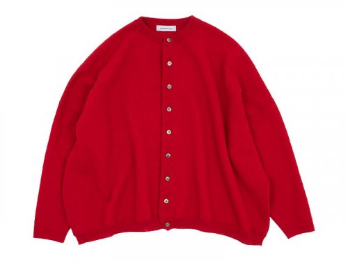 ordinary fits BARBER CARDIGAN KNIT RED