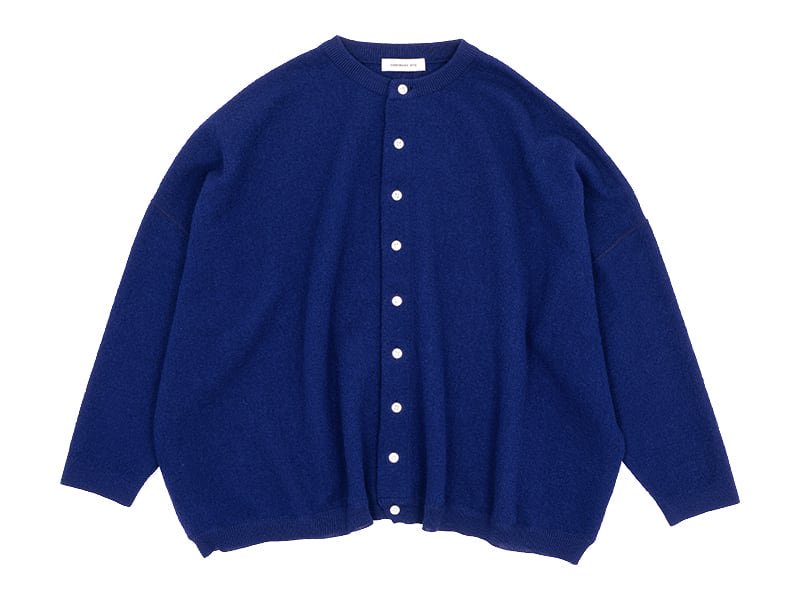 ordinary fits BARBER CARDIGAN KNIT BLUE