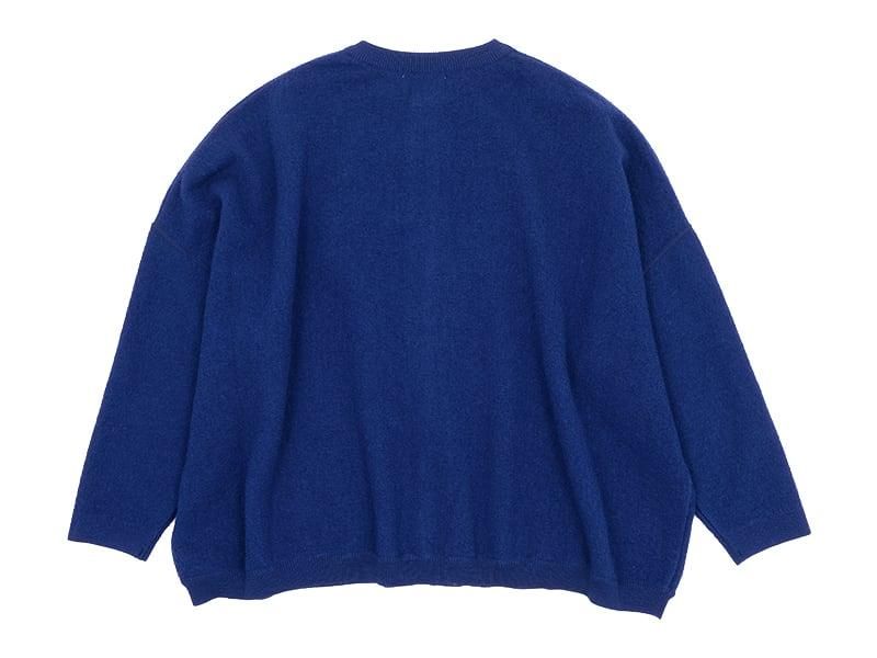 ordinary fits BARBER CARDIGAN KNIT BLUE
