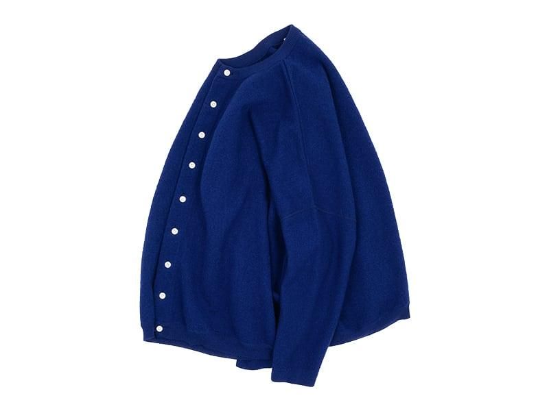 ordinary fits BARBER CARDIGAN KNIT BLUE