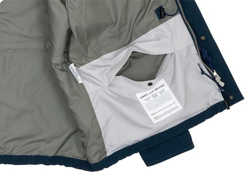 ENDS and MEANS Sanpo Jacket Smoke Navy