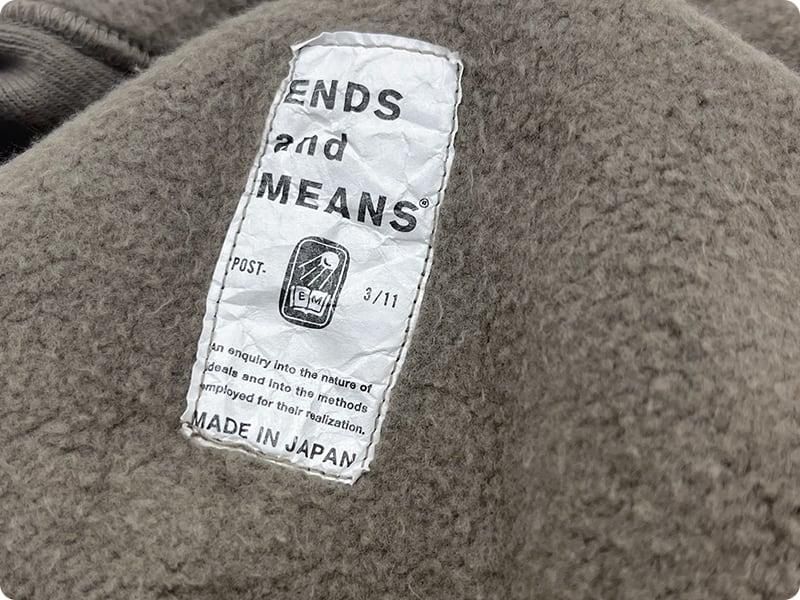 ENDS and MEANS Crew Neck Sweat Slate Gray
