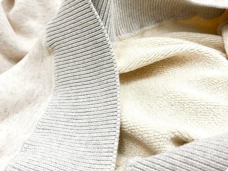Atelier d'antan DornʥɥCotton Silk Sweat Crew LIGHT GRAY
