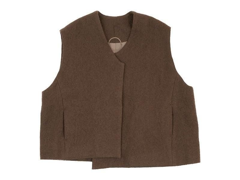 Atelier d'antan Grecoʥ쥳 Wool Vest BROWN