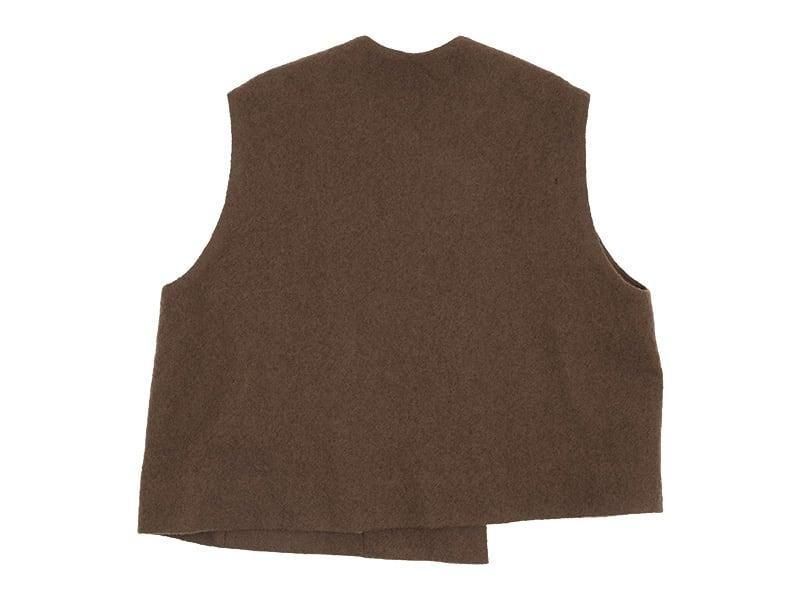 Atelier d'antan Grecoʥ쥳 Wool Vest BROWN