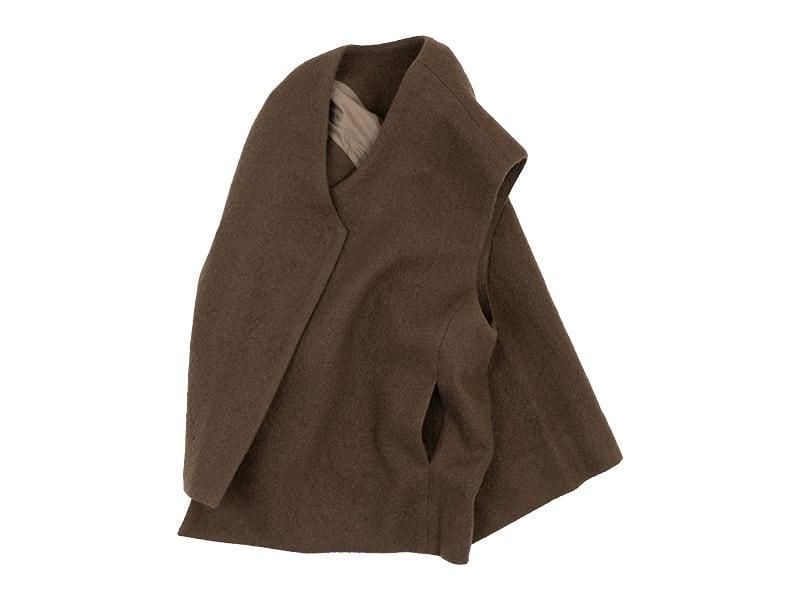 Atelier d'antan Grecoʥ쥳 Wool Vest BROWN