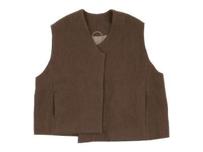 Atelier d'antan Grecoʥ쥳 Wool Vest BROWN