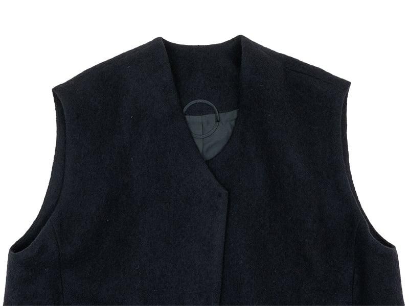 Atelier d'antan Grecoʥ쥳 Wool Vest BLACK