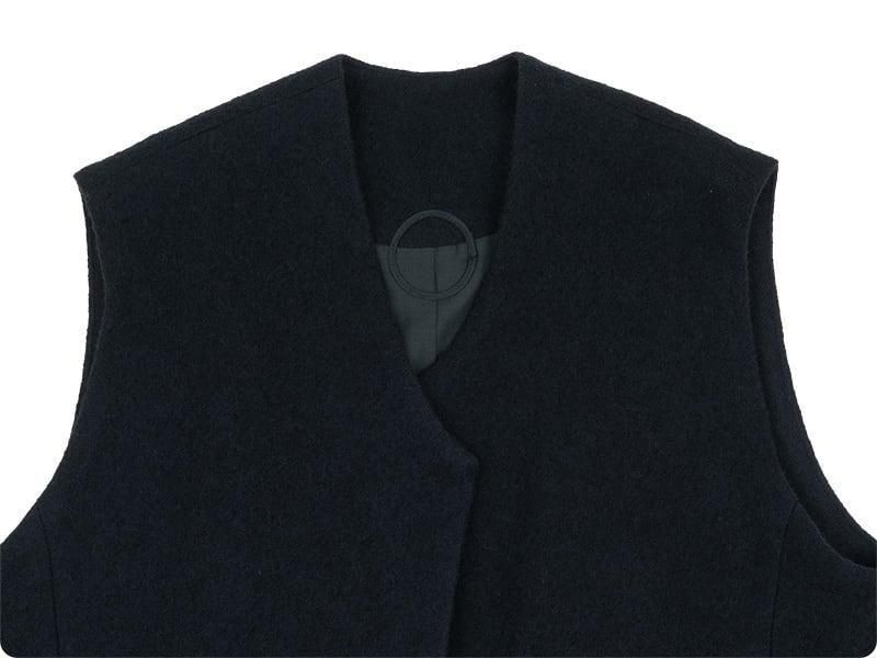 Atelier d'antan Grecoʥ쥳 Wool Vest BLACK