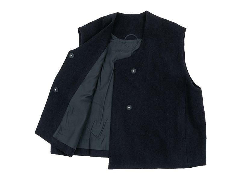 Atelier d'antan Grecoʥ쥳 Wool Vest BLACK