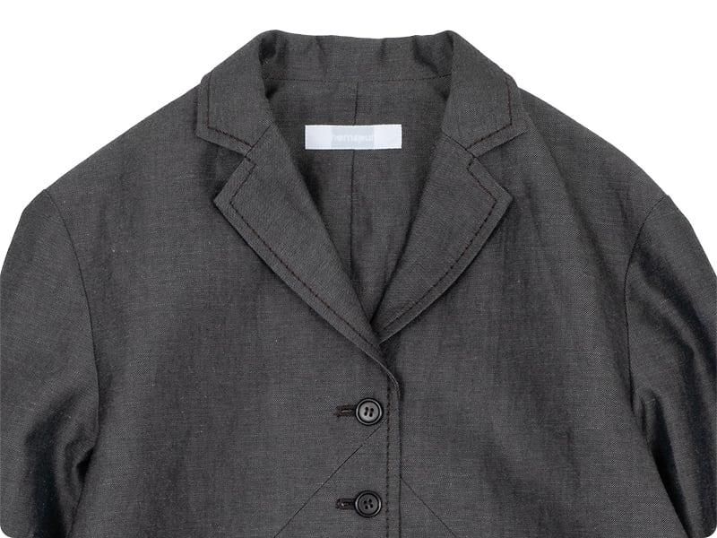homspun ウールリネン ジャケット ダークブラウン homspun 通販