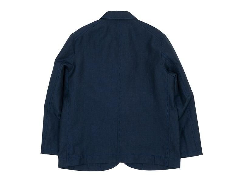 homspun ウールリネン ジャケット ネイビー homspun 通販