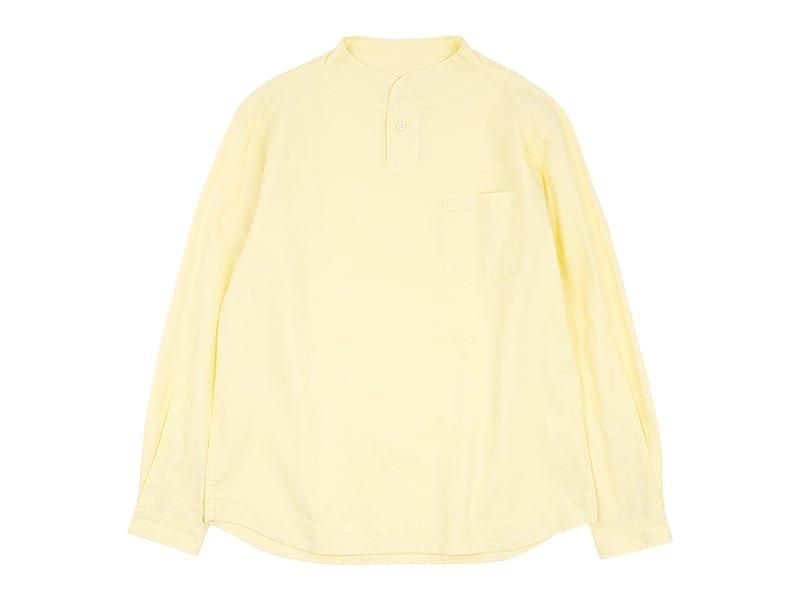 TOUJOURS（トゥジュー） Big Henley Neck Shirt LIGHT GRAY 【TM27RS02】 TOUJOURS（トゥジュー）通販・取扱い  rusk（ラスク）