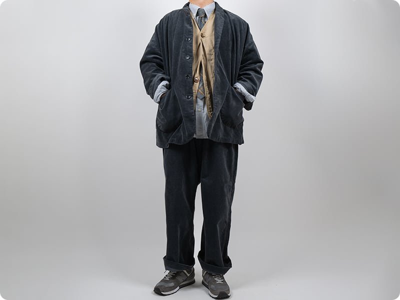 ordinary fits CORDUROY JACKET GRAY