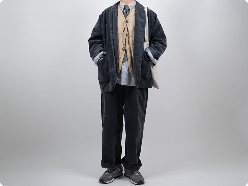 ordinary fits CORDUROY BELL PANTS GRAY