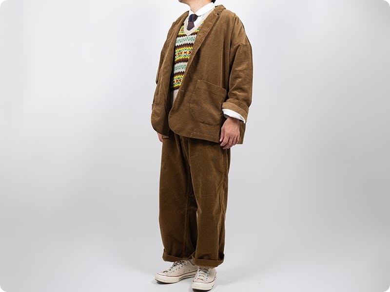 ordinary fits CORDUROY BELL PANTS CAMEL