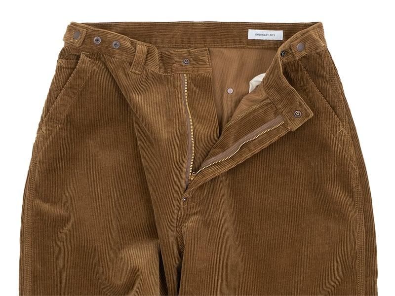 ordinary fits CORDUROY BELL PANTS CAMEL