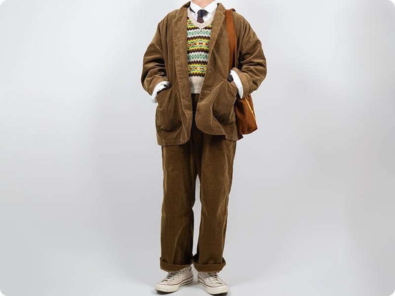 ordinary fits CORDUROY BELL PANTS CAMEL