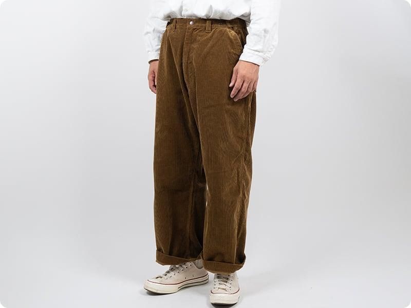 ordinary fits CORDUROY BELL PANTS CAMEL