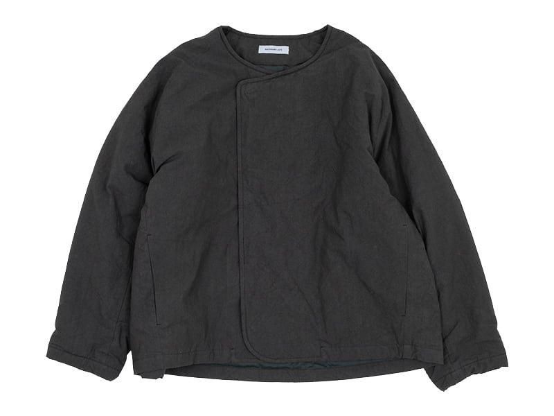 ordinary fits QUILT SHORT JACKET CHARCOAL