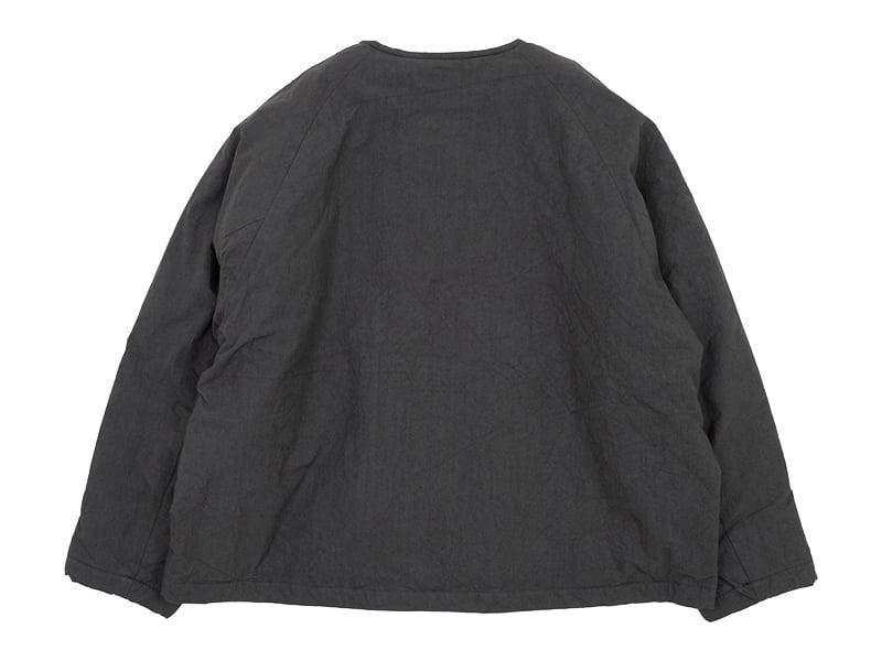 ordinary fits QUILT SHORT JACKET CHARCOAL