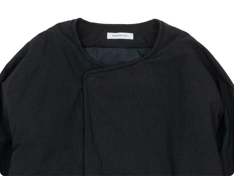 ordinary fits QUILT SHORT JACKET BLACK