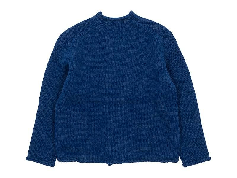 Atelier d'antan Degasʥɥ Wool Knit Cardigan BLUE