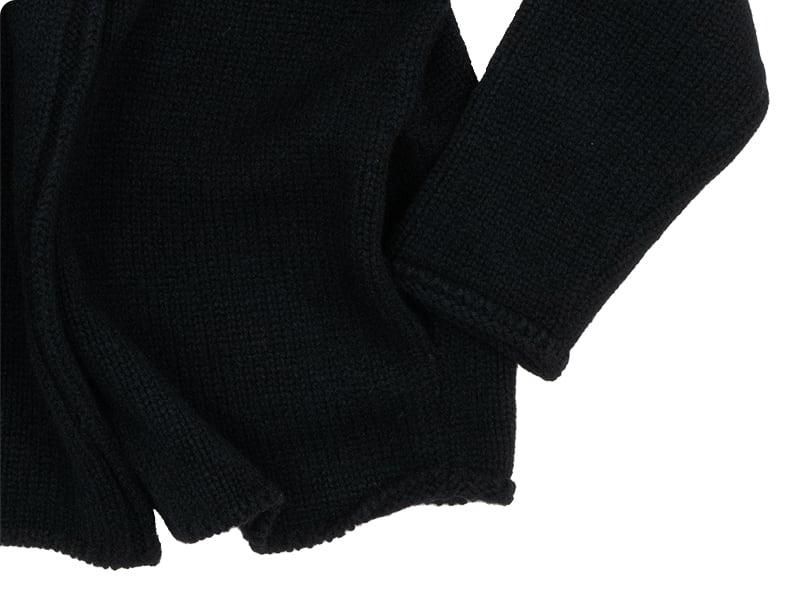 Atelier d'antan Degasʥɥ Wool Knit Cardigan BLACK