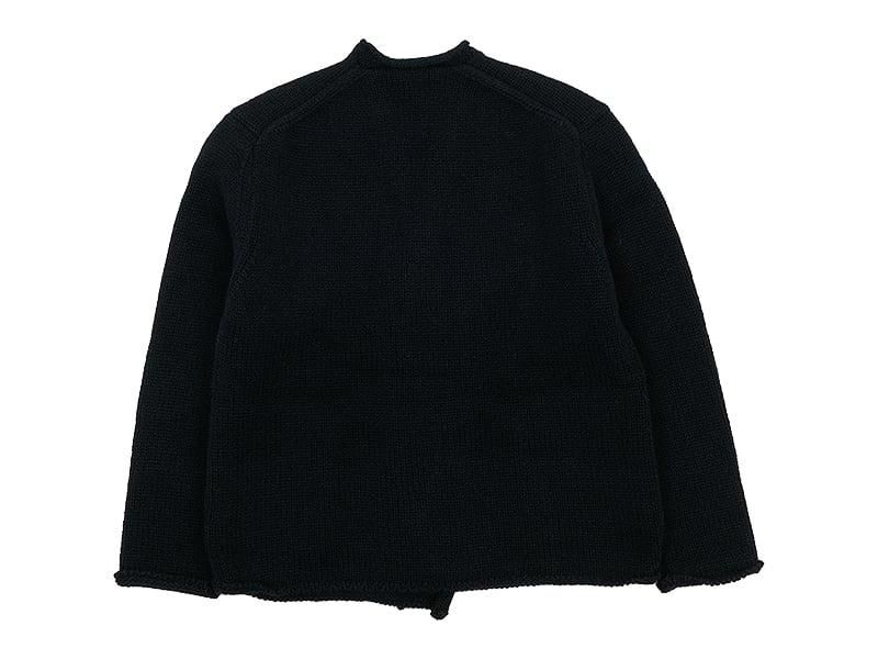 Atelier d'antan Degasʥɥ Wool Knit Cardigan BLACK