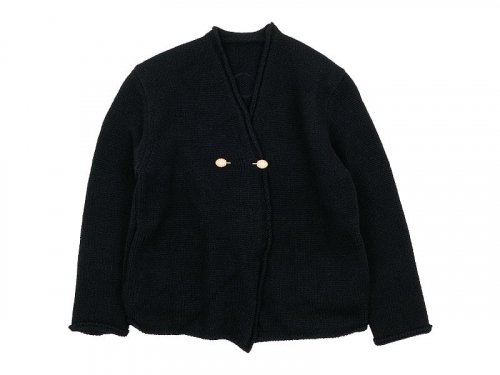 Atelier d'antan Degasʥɥ Wool Knit Cardigan BLACK