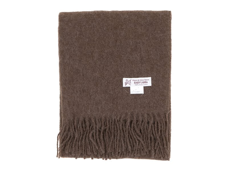 Brun De Vian-tiran Baby Lama Stole BROWN