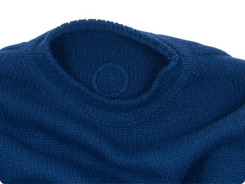 Atelier d'antan Rubinʥӥ Wool Knit Crew BLUE